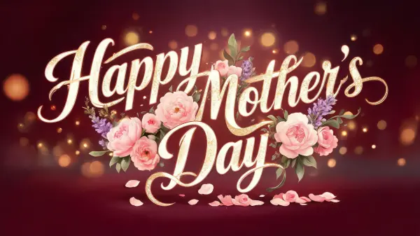 Mother's Day lettering example