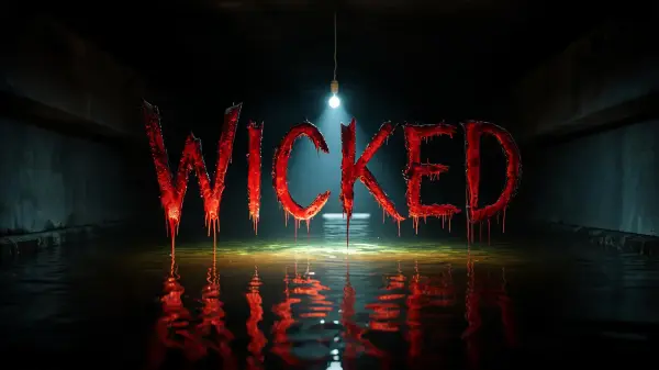 Horror lettering example
