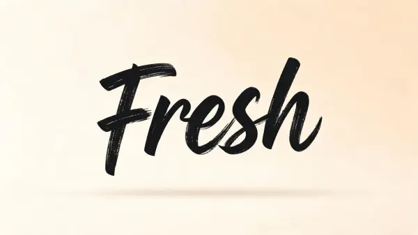 Modern Cursive lettering example