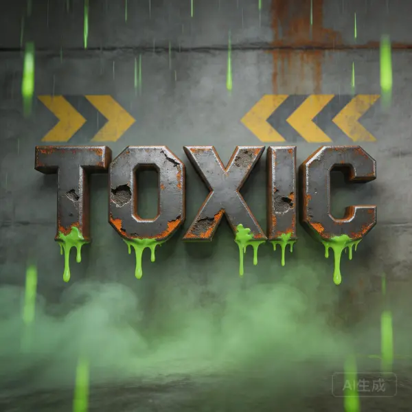 Acid Rain lettering example