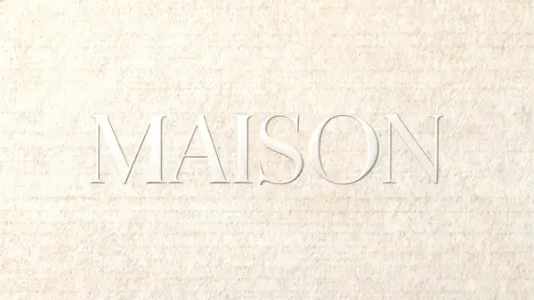 Embossed lettering example