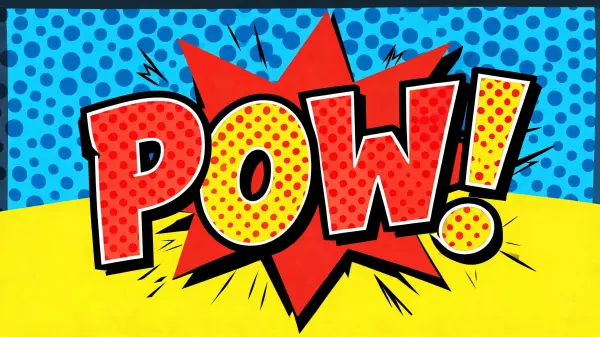 Pop Art lettering example