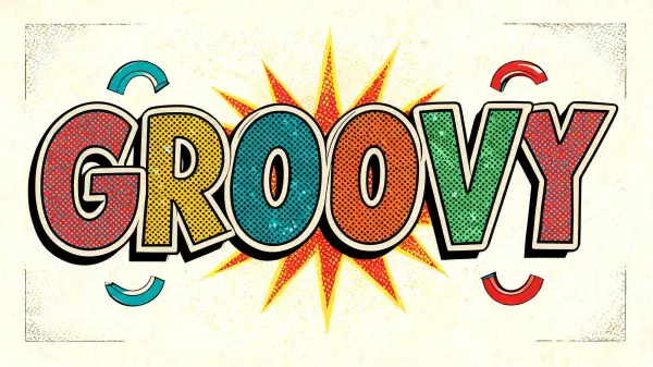 Retro Pop lettering example
