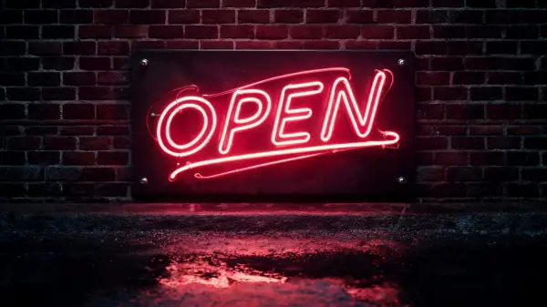 Neon Sign lettering example