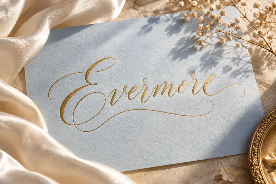 Allura lettering example