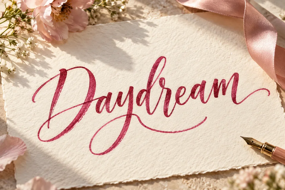 Dancing Script lettering example