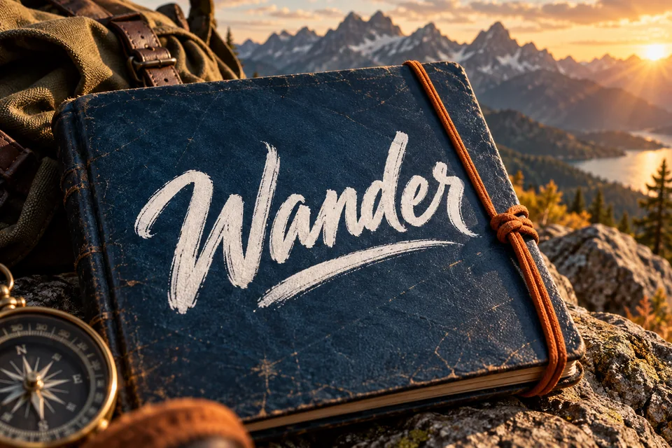 Kaushan Script lettering example