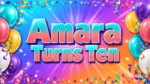 Birthday Pop — Amara Turns Ten